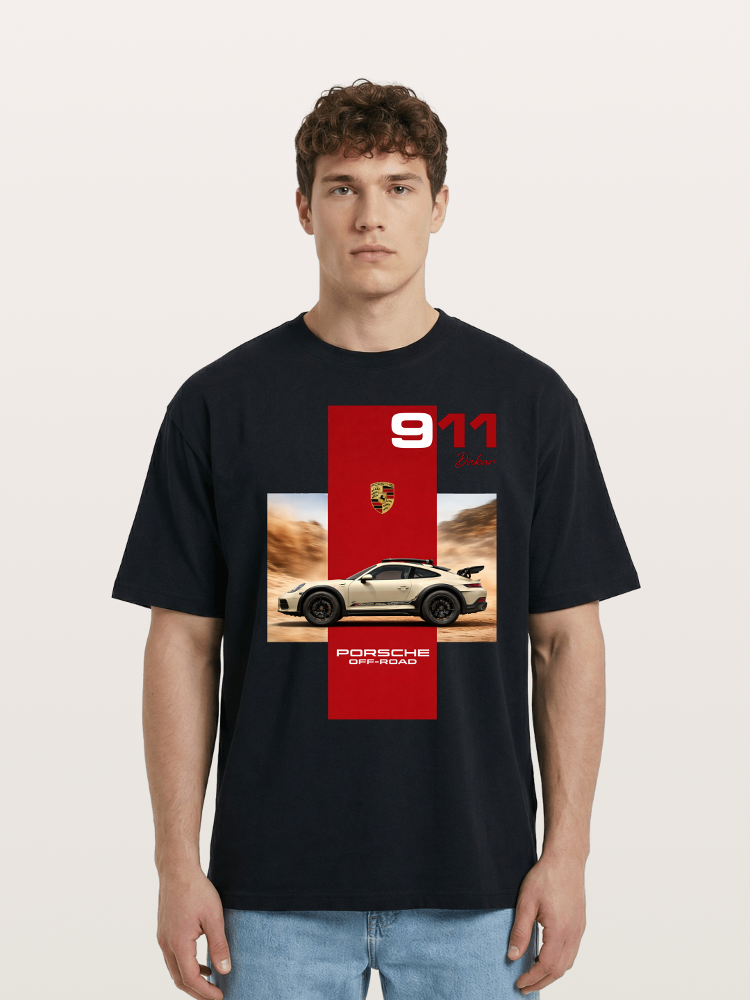 Porsche 911 Offroad Safari Style Cotton T-shirt