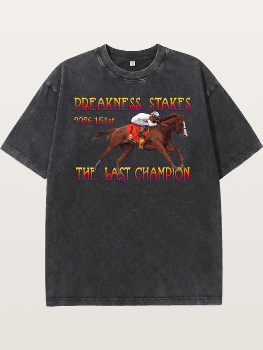 2026 Preakness Race Horse 1 Silks Washed T-shirt