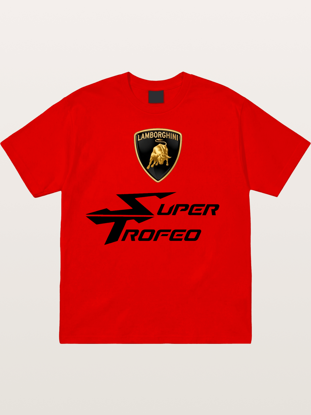 Lamborghini Super Trofeo Emblem Set Cotton T-shirt