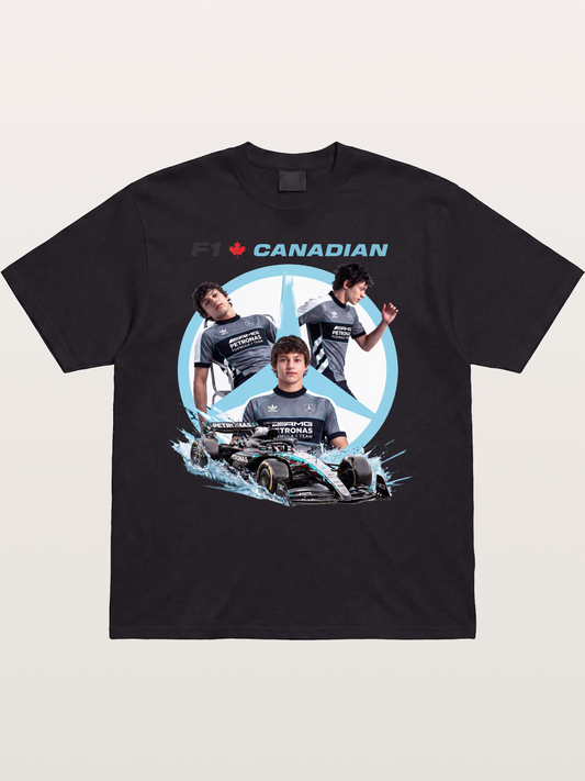 Canadian F1 Mercedes Racing Poster Cotton T-shirt