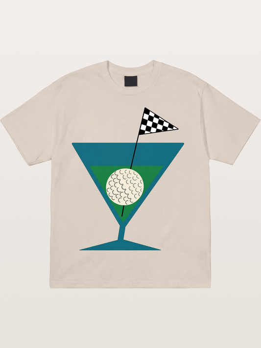 Golf Martini Cotton T-shirt