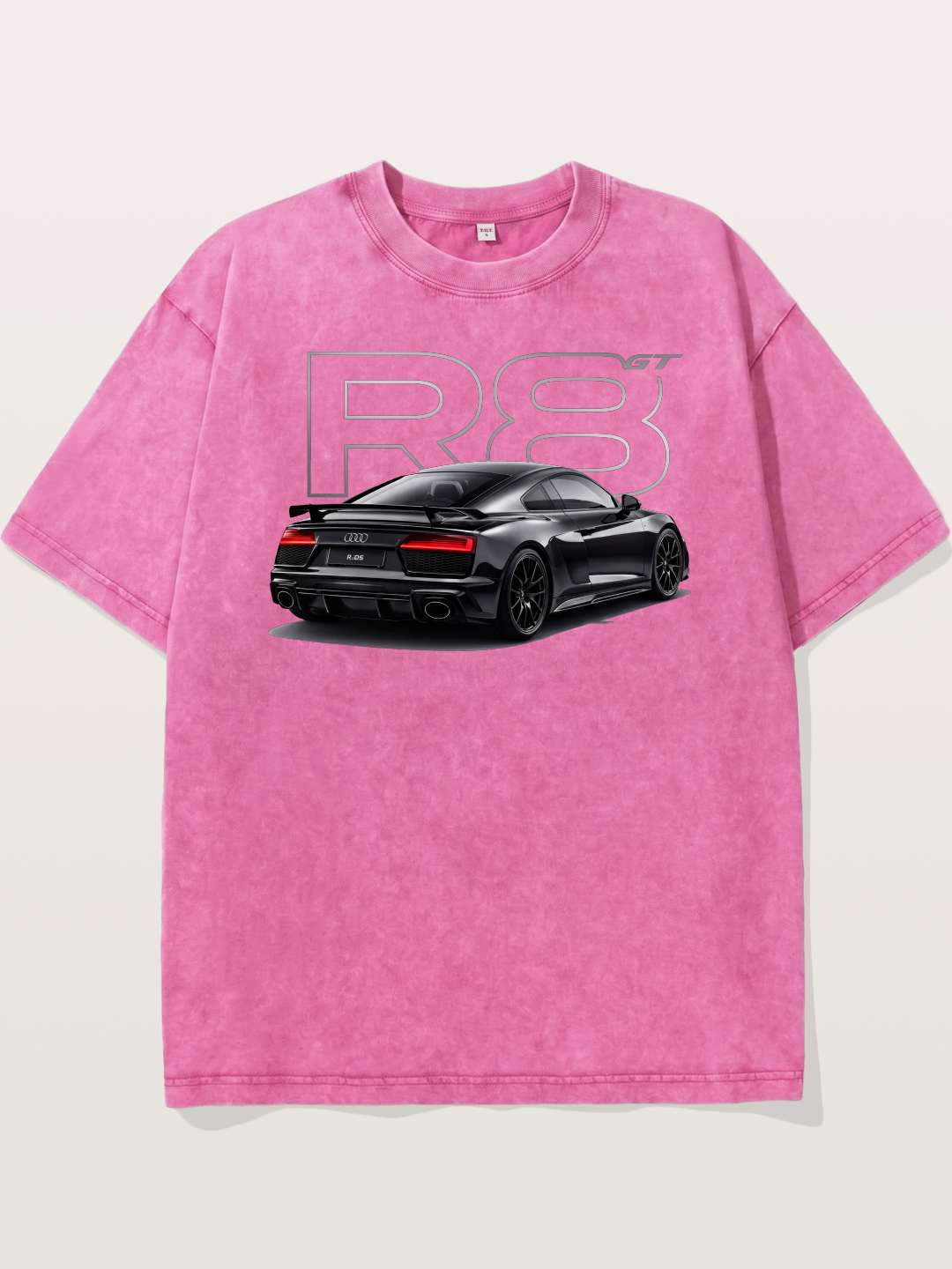 Audi R8 GT Black Rear End Washed T-shirt