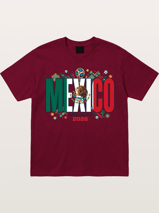 Mexico 2026 World Cup Lettering Gildan T-shirt