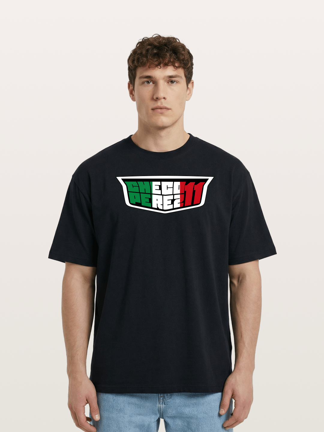 Checo Perez 11 Racing Logo Cotton T-shirt