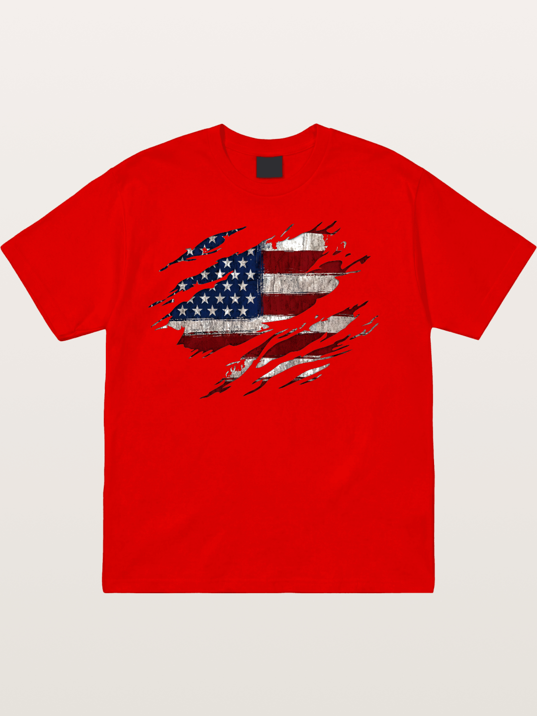Eagle Claw Retro American Flag Cotton T-shirt