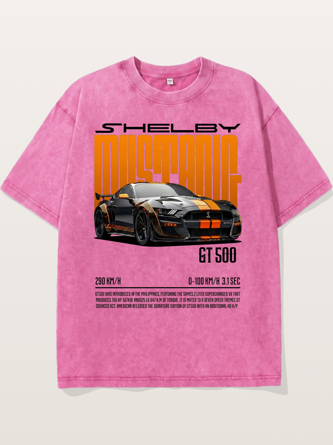 Shelby Mustang GT500 Art Washed T-shirt