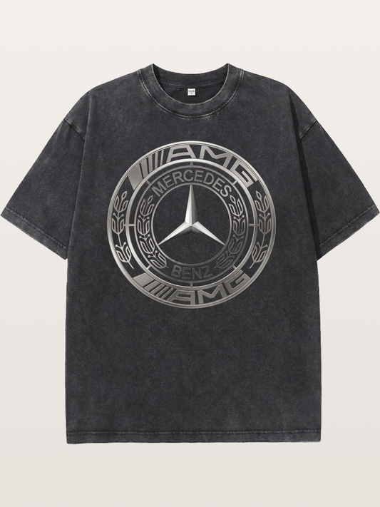 Mercedes-Benz Silver Logo Washed T-shirt