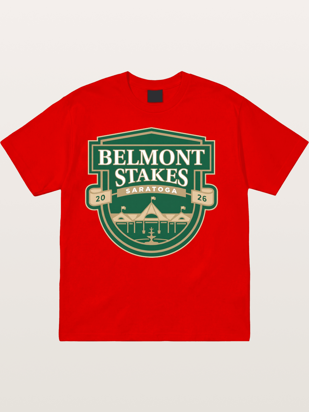 Belmont Stakes Shield Crest Cotton T-shirt