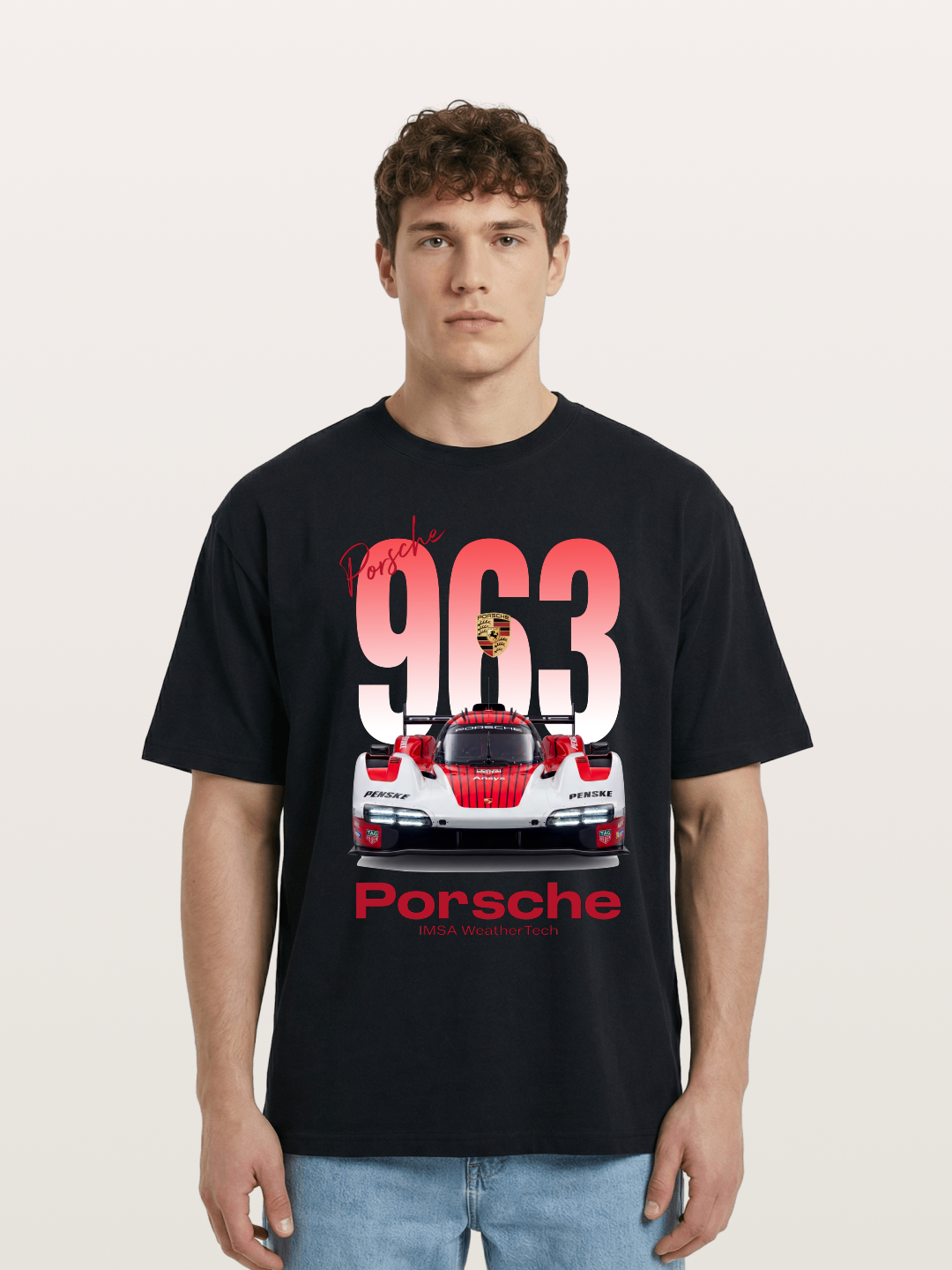Porsche 963 IMSA WeatherTech Race Car Cotton T-shirt