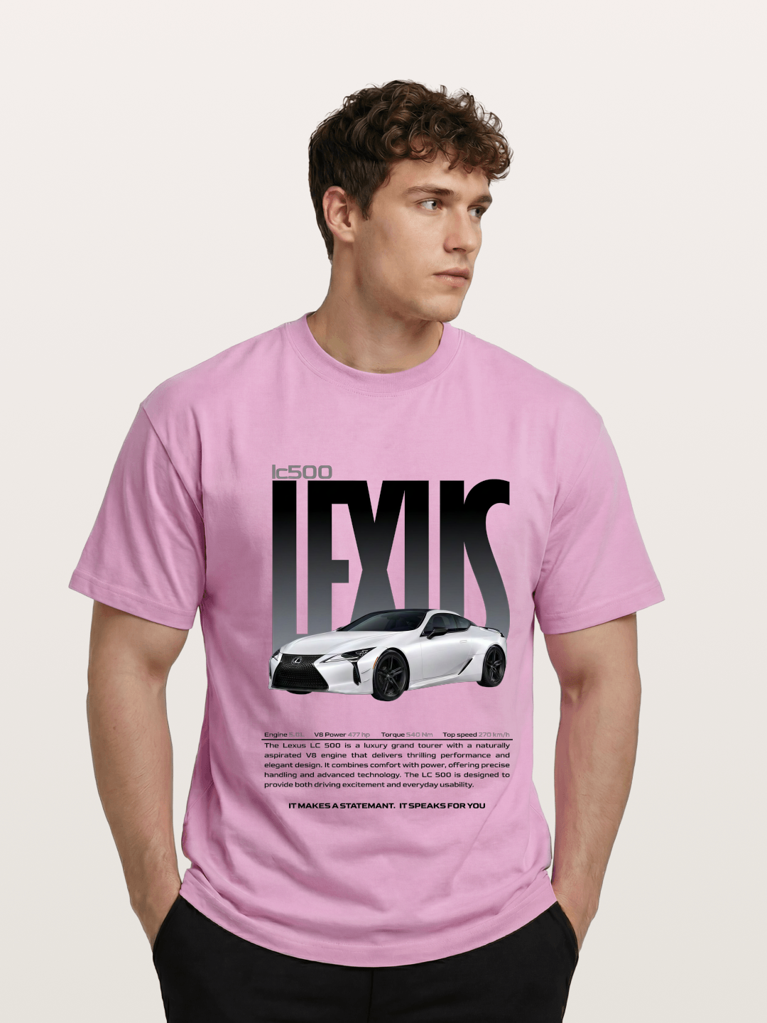 Lexus LC500 Magazine Style Poster Gildan T-shirt