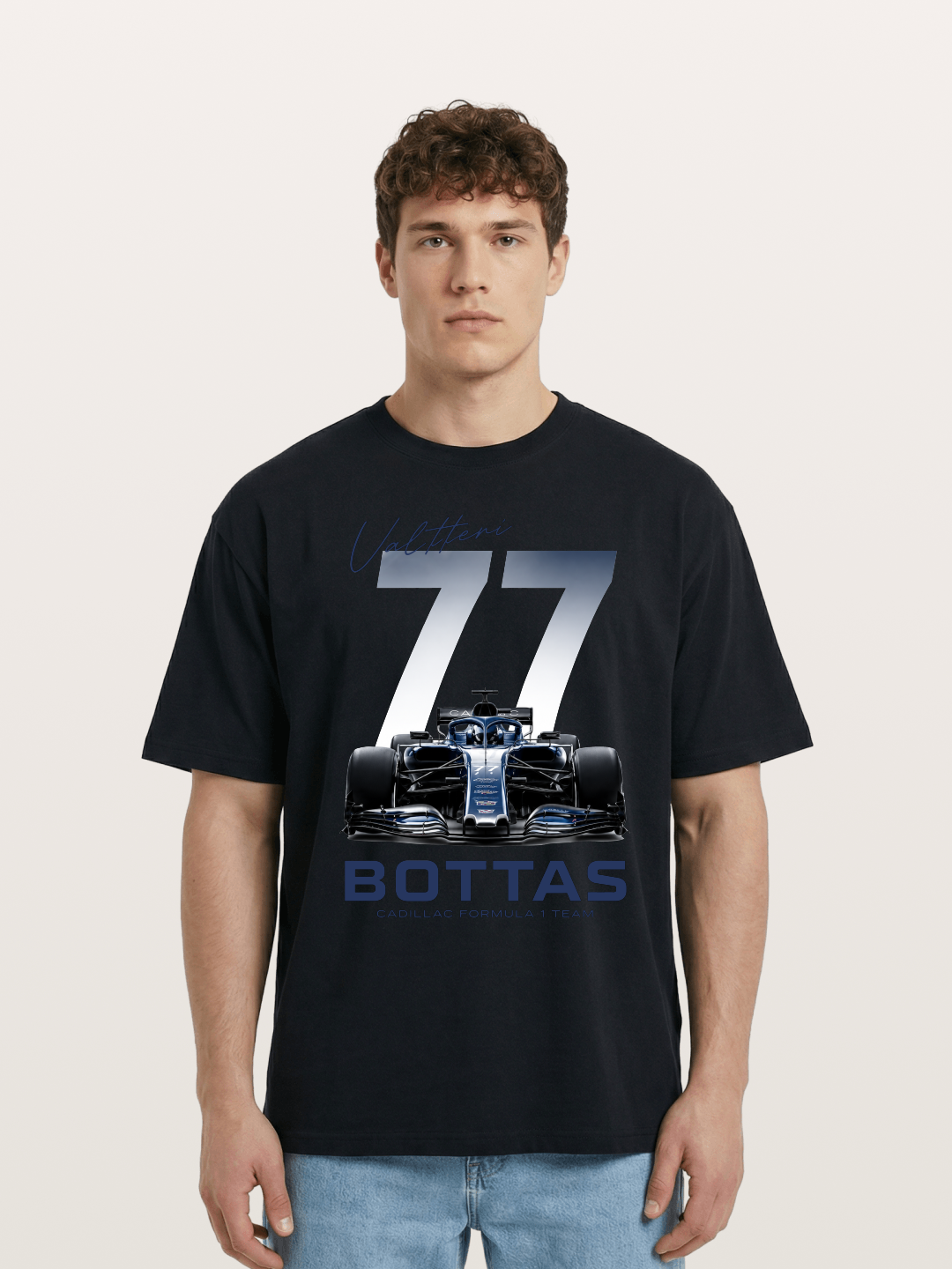 Valtteri Bottas Cadillac F1 77 Cotton T-shirt