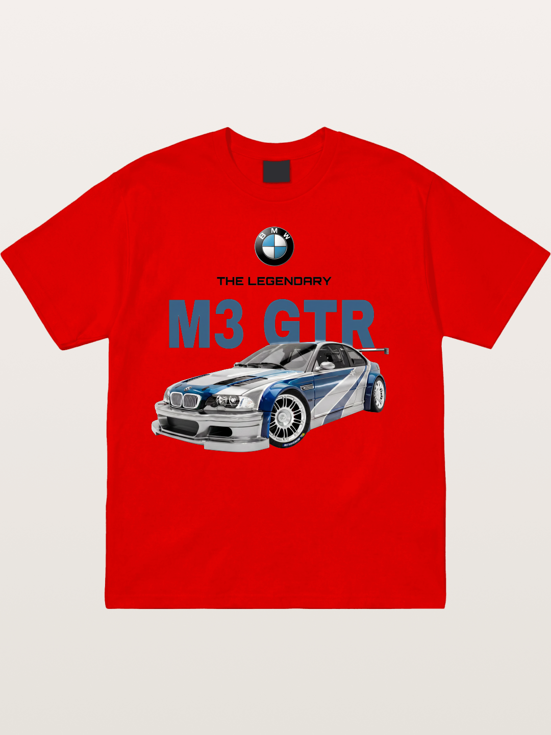 BMW M3 GTR Legend Print Cotton T-shirt