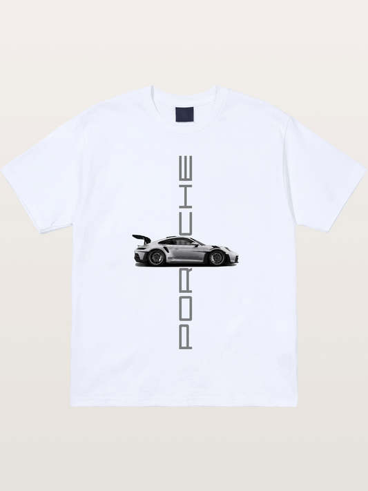 Porsche 911 Vertical Text Design Gildan T-shirt