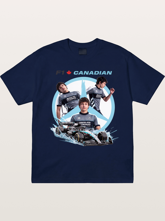 Canadian F1 Mercedes Racing Poster Gildan T-shirt