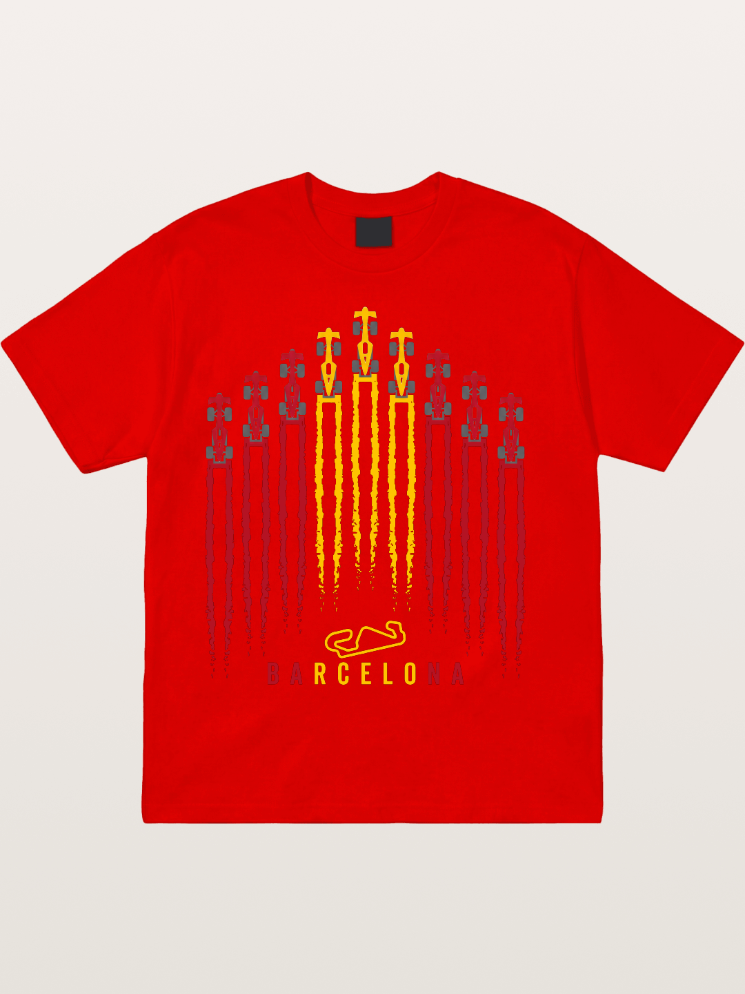 Barcelona GP Racing Column Streaks Cotton T-shirt