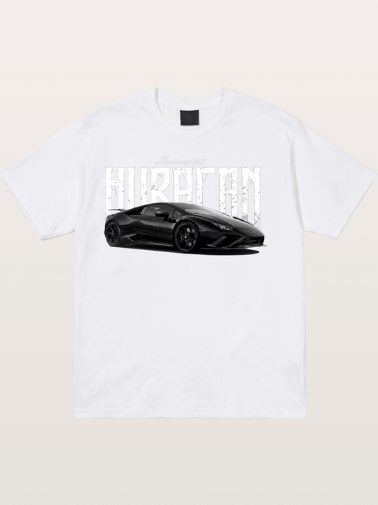 Black Lamborghini Huracan Coupe Cotton T-shirt