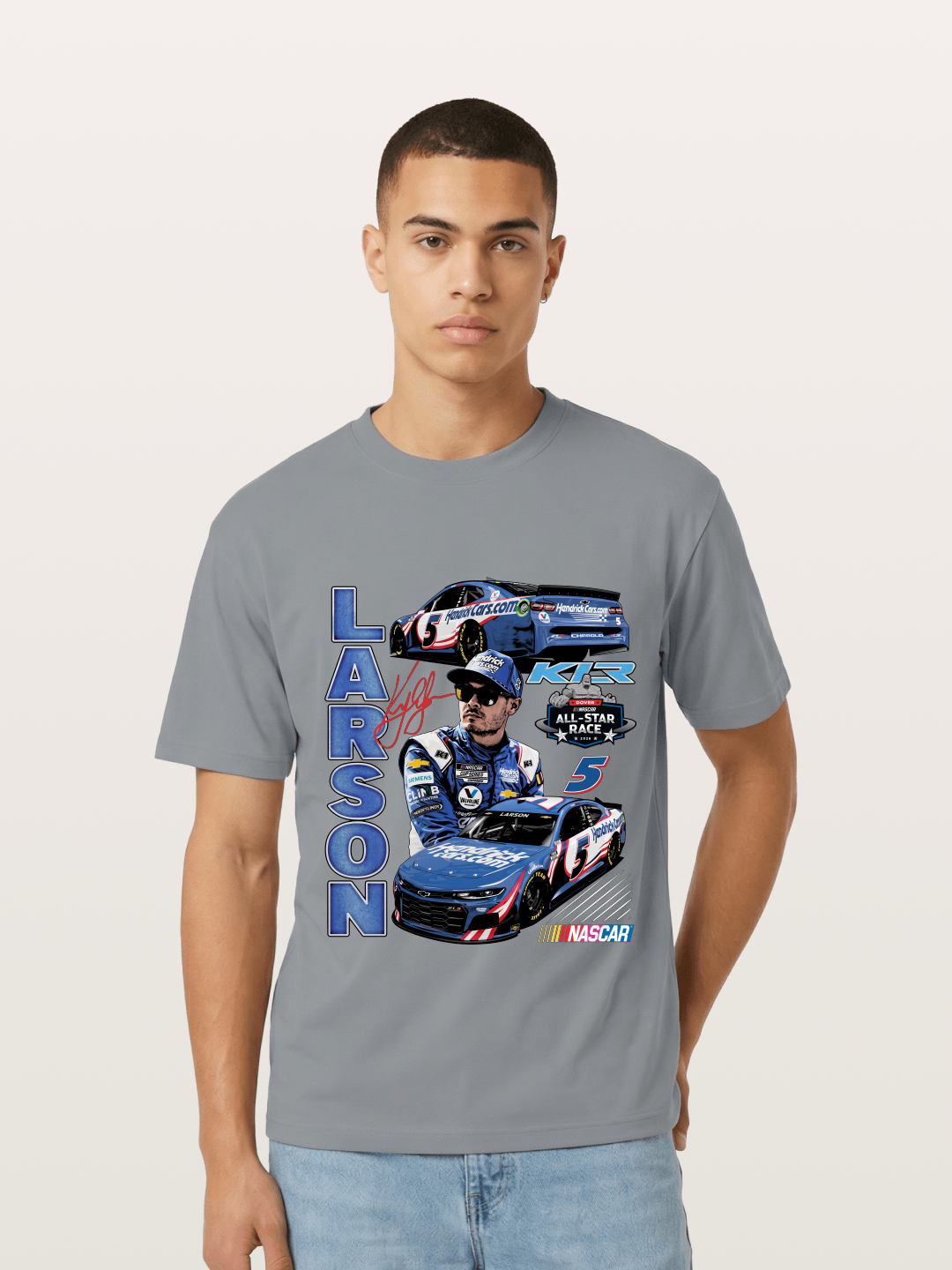 Larson All-Star Race Driver Collage Gildan T-shirt