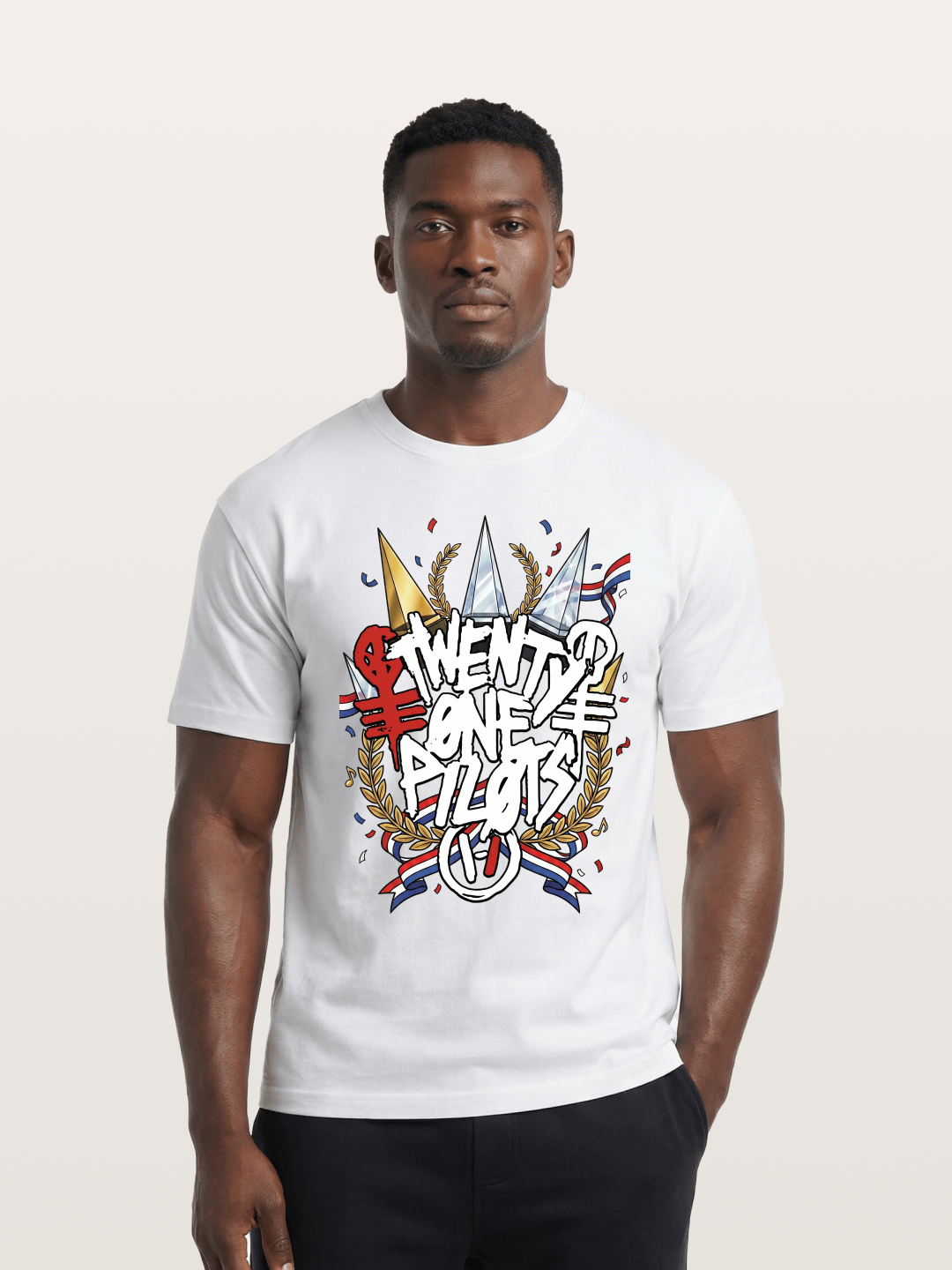 Twenty One Pilots Trophy Art Cotton T-shirt