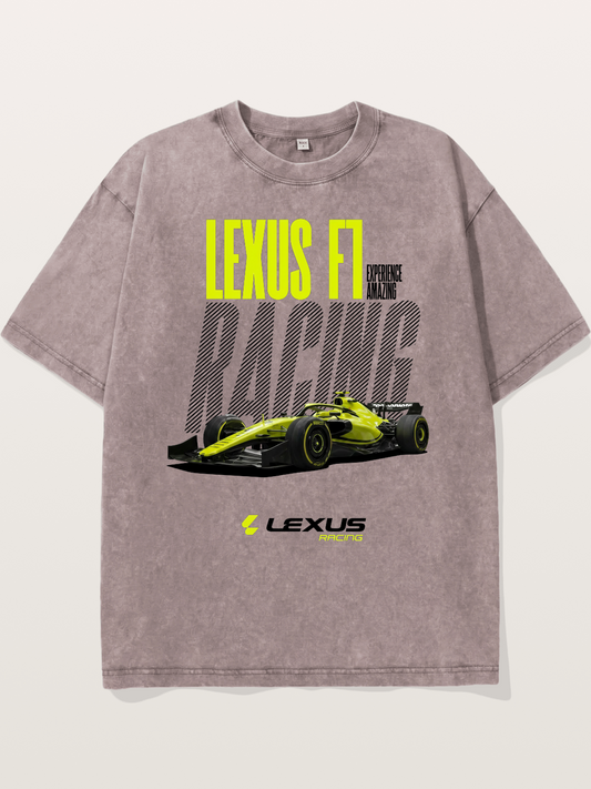 Lexus F1 Racing Bold Print Washed T-shirt