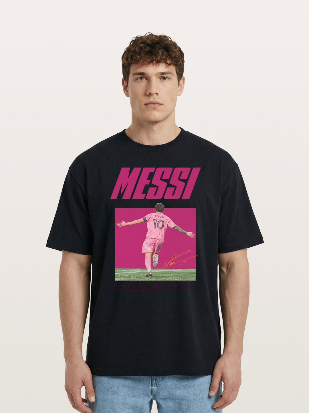 Messi Inter Miami Pink Kit Cotton T-shirt