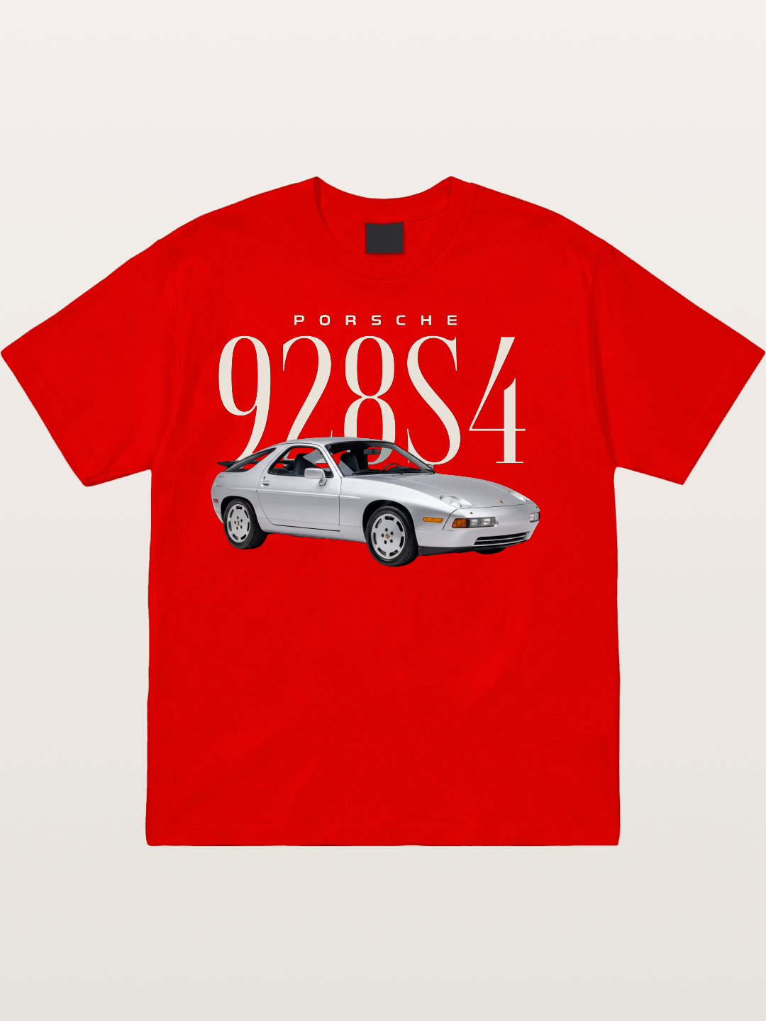 Porsche 928 S4 Silver Coupe Cotton T-shirt