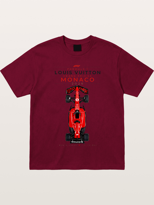LV Monaco F1 Red Race Car Gildan T-shirt