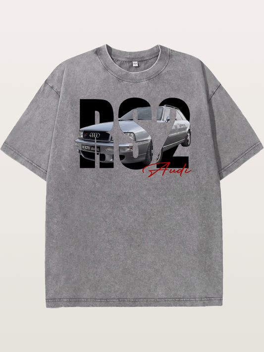 Audi RS2 Car Silhouette Washed T-shirt