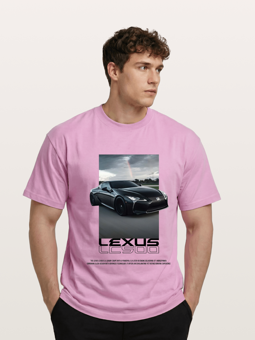 Lexus LC500 Sports Car Poster Gildan T-shirt