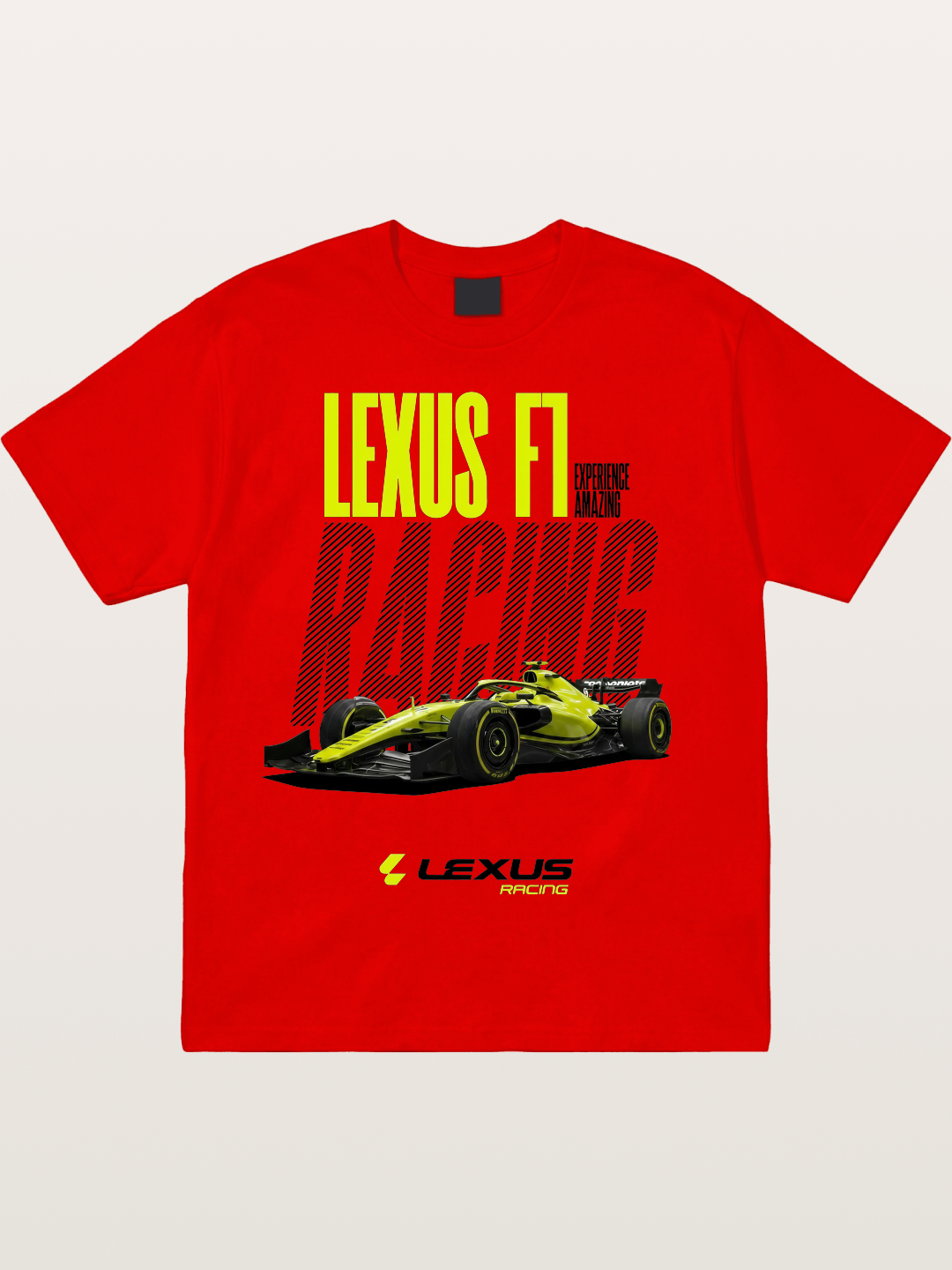 Lexus F1 Racing Bold Print Cotton T-shirt