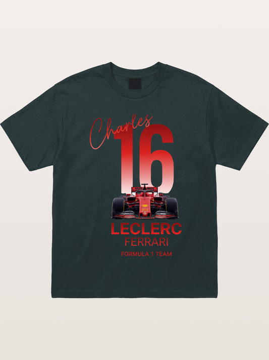 Charles Leclerc Ferrari 16 Art Gildan T-shirt