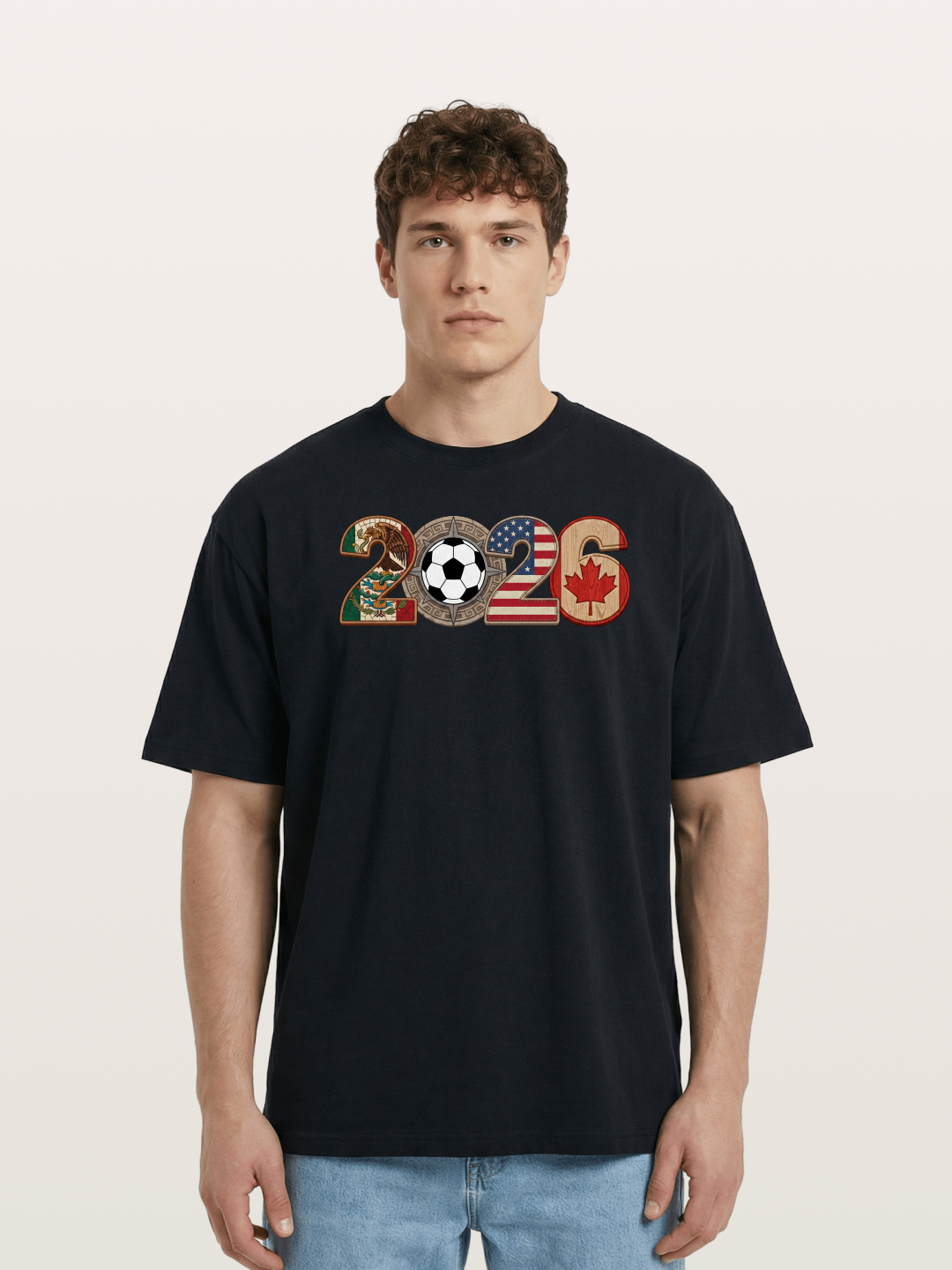 2026 WC Tribal Flag Design Cotton T-shirt