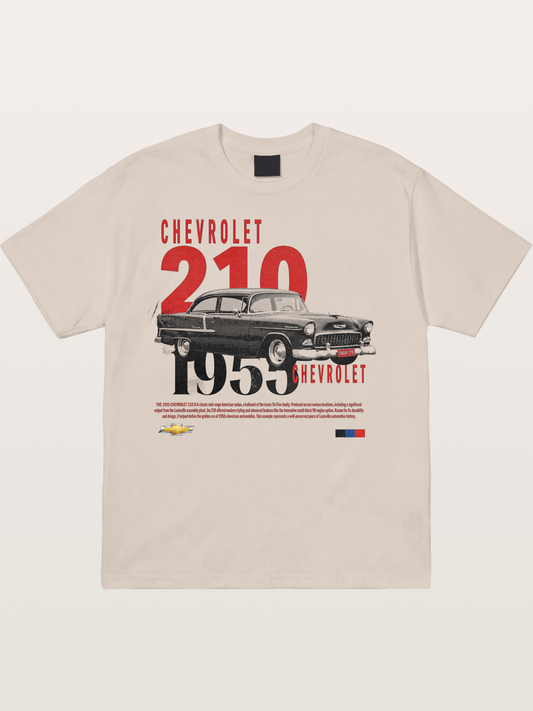 1955 Chevrolet 210 Retro Poster Cotton T-shirt