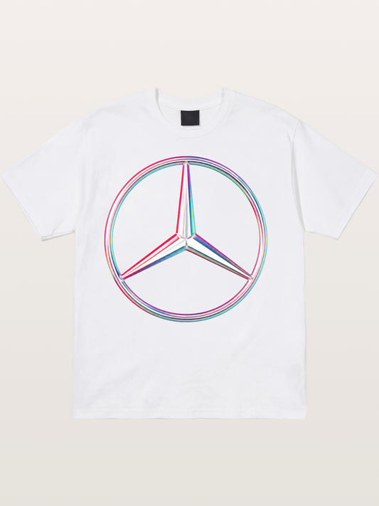 Mercedes Holographic Logo Cotton T-shirt