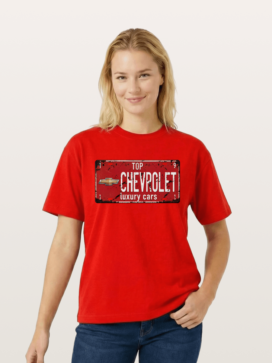 Chevrolet License Plate Cotton T-shirt
