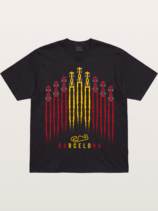 Barcelona GP Racing Column Streaks Gildan T-shirt