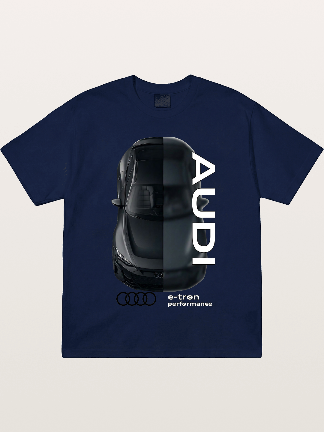 Audi E-Tron Split View Print Gildan T-shirt