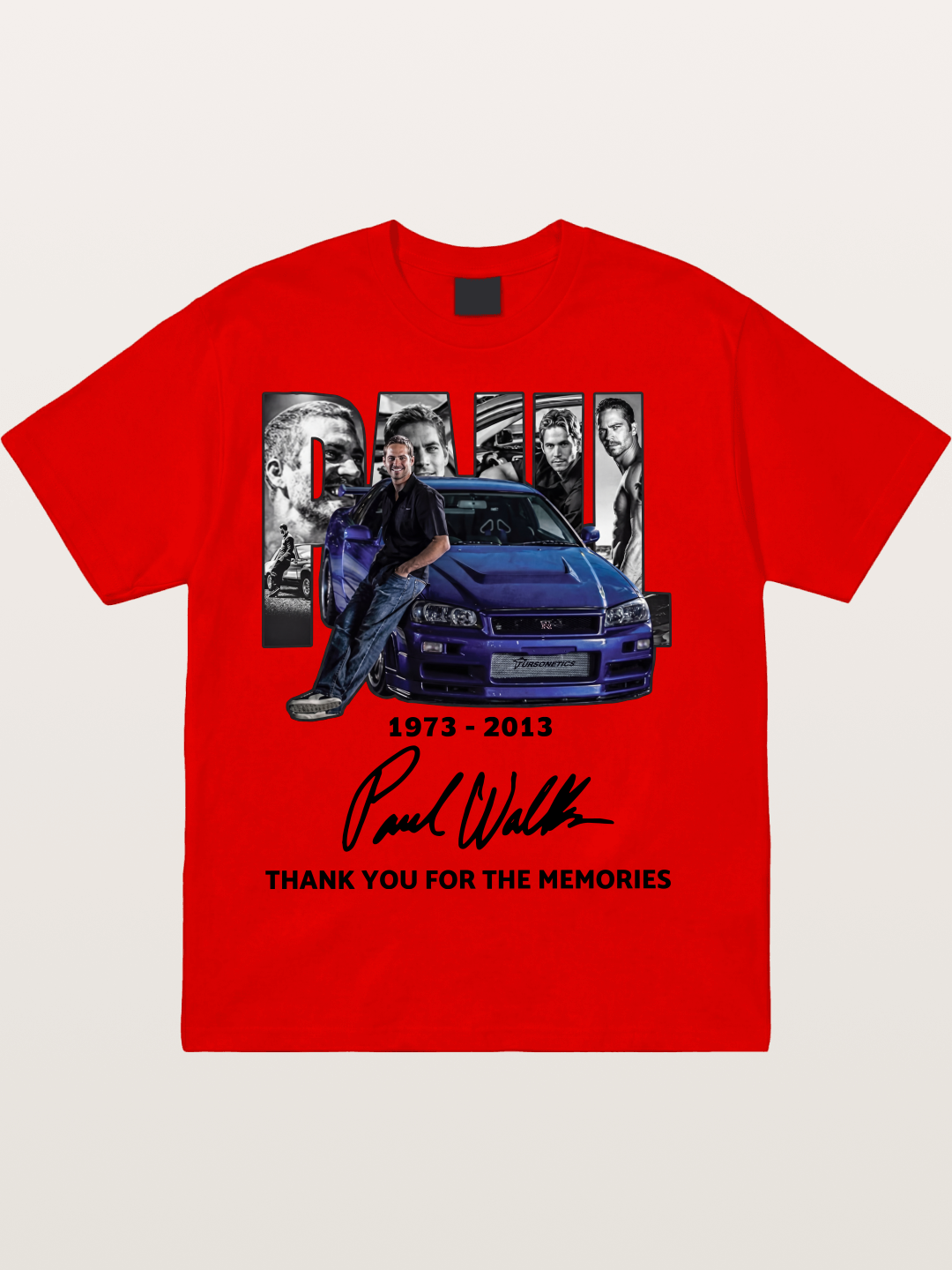 Paul Walker R34 Legacy Cotton T-shirt