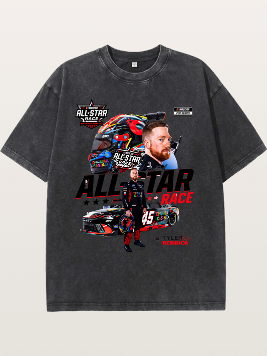 Tyler Reddick All-Star Race Art Washed T-shirt