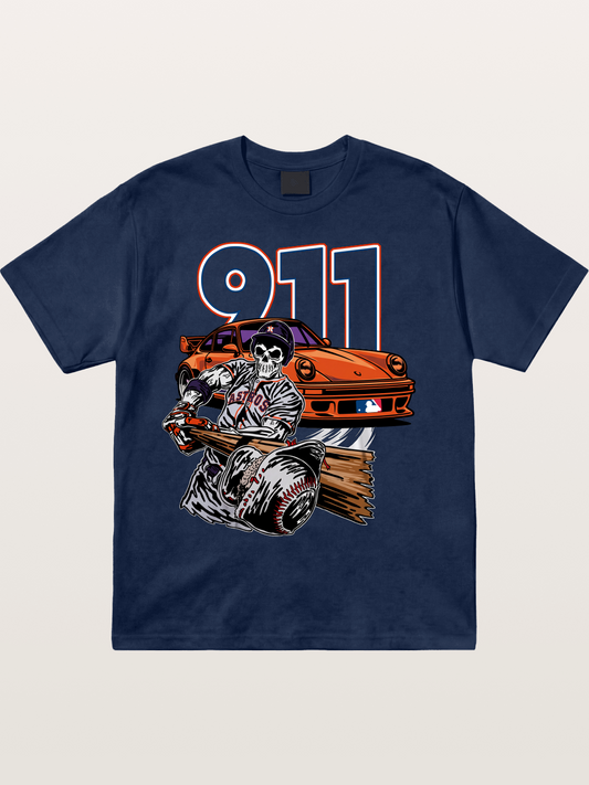 Skull Slugger Cotton T-shirt