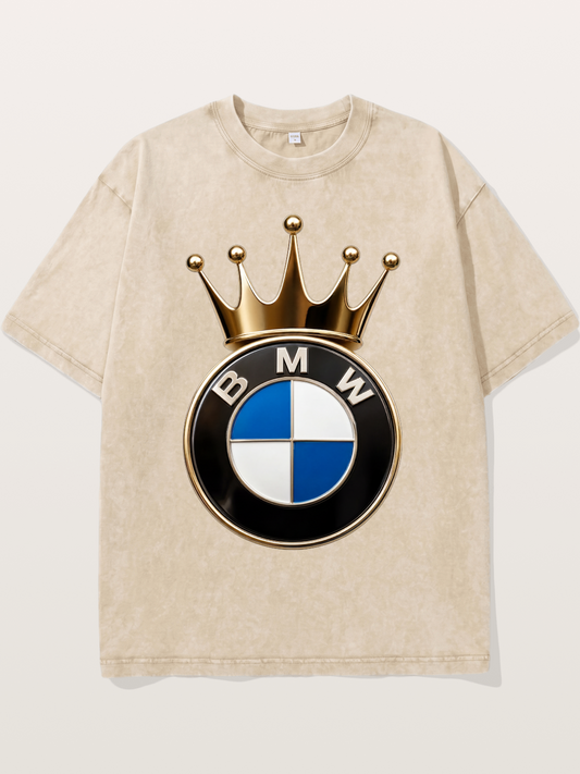 BMW Crown Emblem Graphic Washed T-shirt