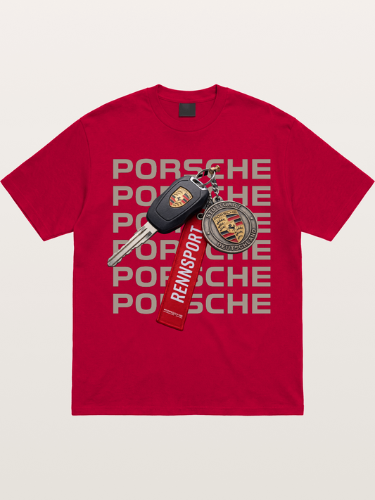 Porsche Key Rennsport Accessory Gildan T-shirt