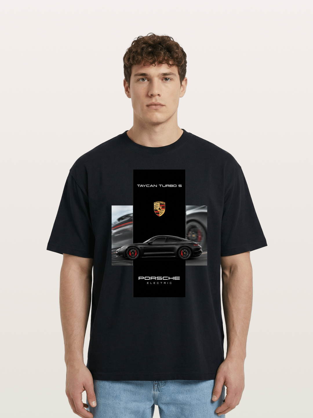 Porsche Taycan Turbo S Electric Cotton T-shirt
