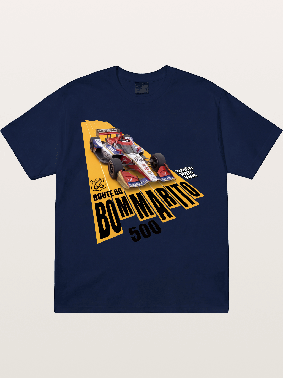 USAF Route66 Race Poster Gildan T-shirt