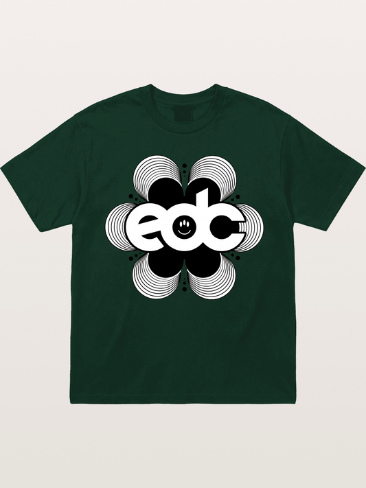EDC Wavy Daisy Logo Design Gildan T-shirt