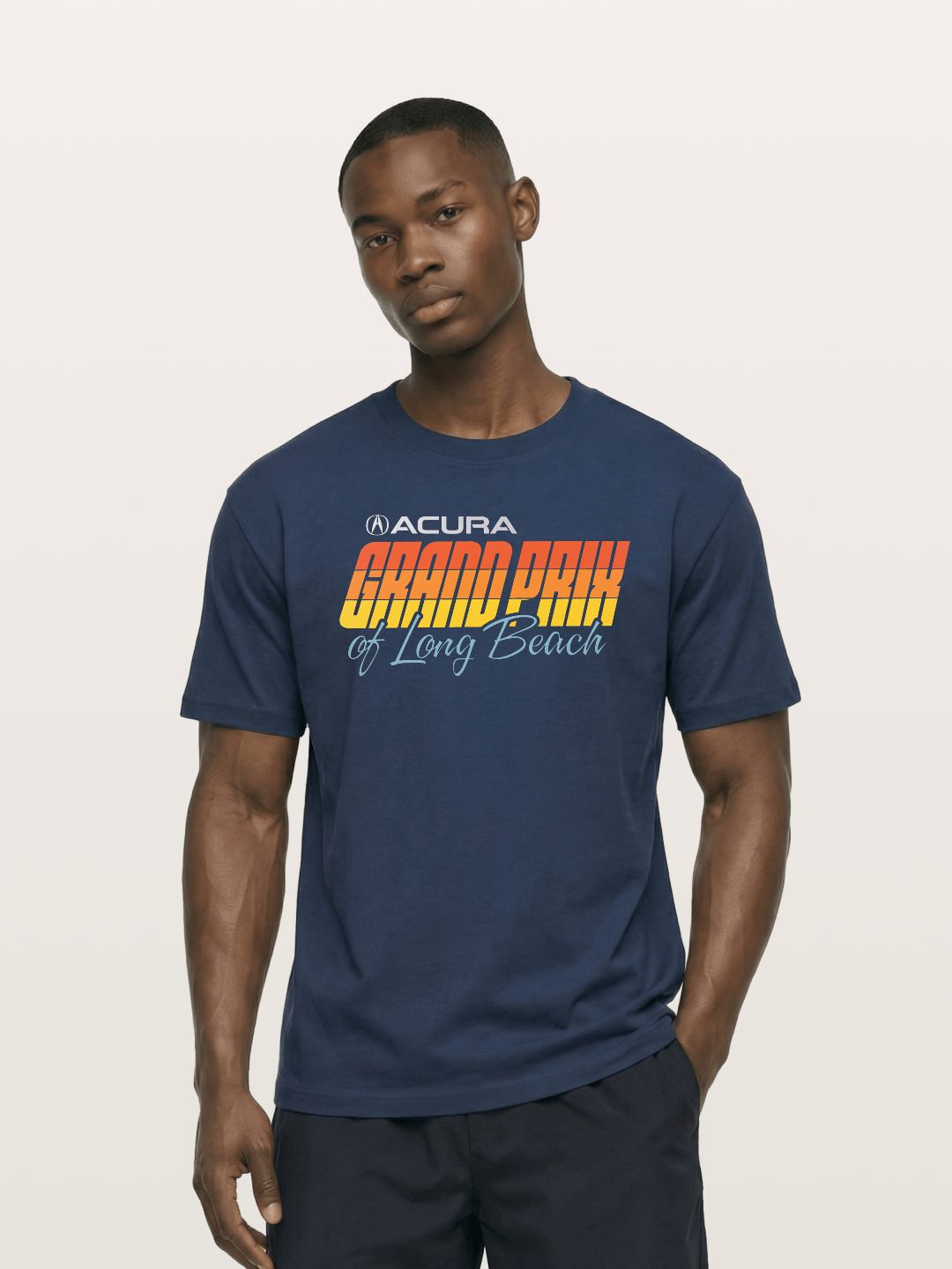 Sunset Grand Prix Typography Cotton T-shirt