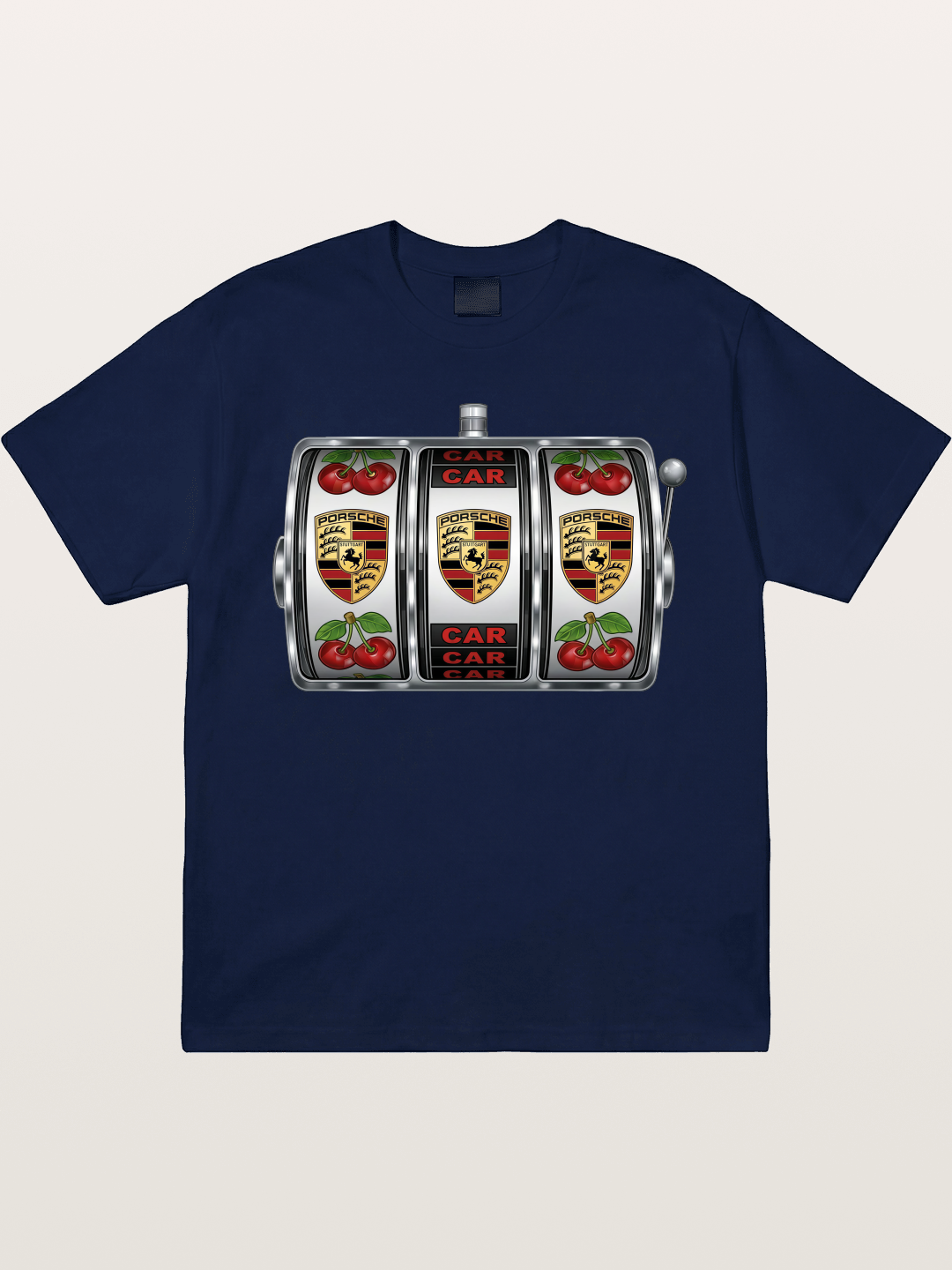 Porsche Slot Machine Art Print Gildan T-shirt