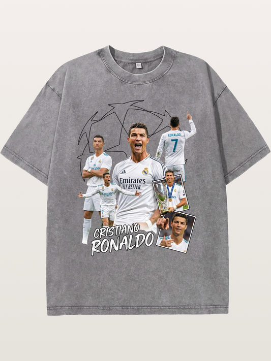 Cristiano Ronaldo Real Madrid Washed T-shirt