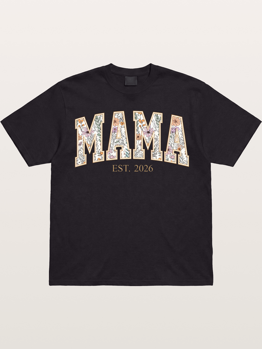 Floral Mama Est 2026 Design Gildan T-shirt