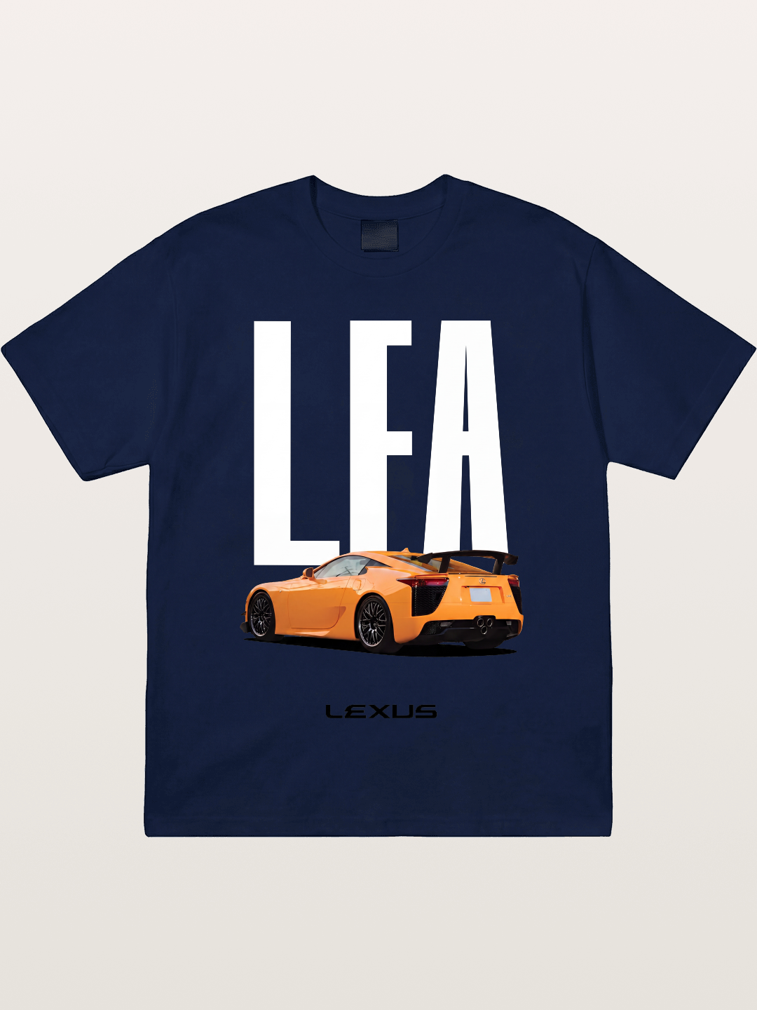 Orange Lexus LFA Rear Print Gildan T-shirt