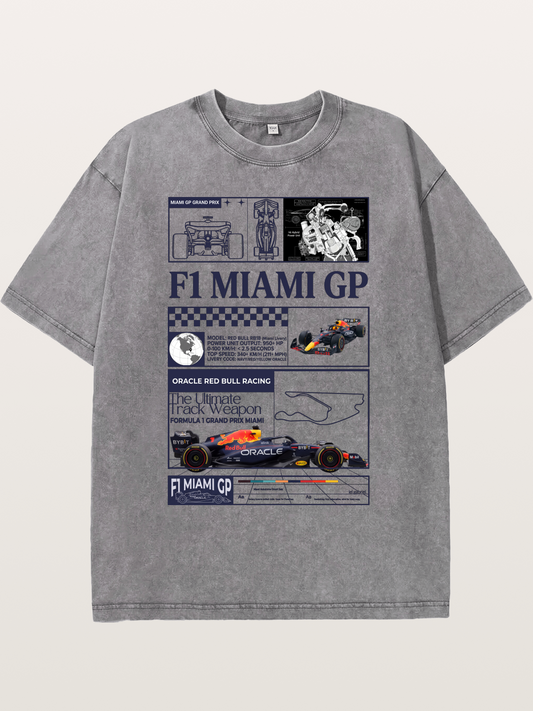 Red Bull RB18 Miami GP Washed T-shirt